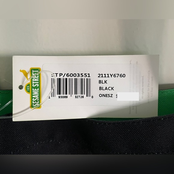 BRAND NEW w/tags Jeff Staple x Sesame Street Canvas shoulder Tote bag - Picture 3 of 5